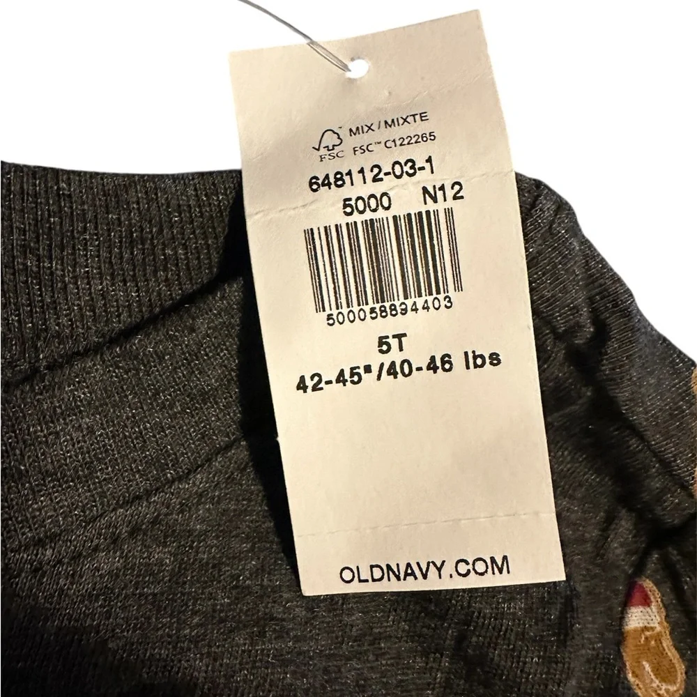 Old Navy Kids Long Sleeve Shirt - Black with Dinosaurs